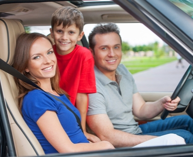 Happy family using Union Plus Auto and Home Insurance