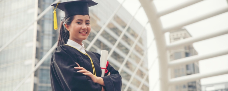 Happy woman that used the Bachelor's Degree Completion Program Happy woman that used the Bachelor's Degree Completion Program
