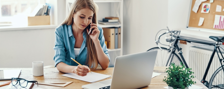 woman using Union Plus Legal Program consultation